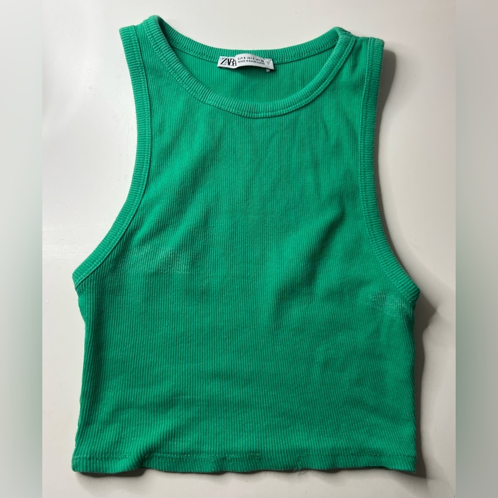 Zara fitted crop top